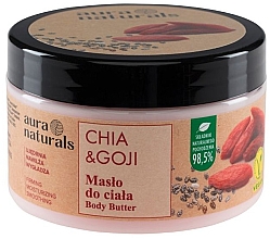 Духи, Парфюмерия, косметика Масло для тела "Чиа и годжи" - Aura Naturals Chia & Goji Body Butter