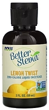 Рідкий підсолоджувач "Лимон" - Now Foods Better Stevia Liquid Sweetener Lemon Twist — фото N1