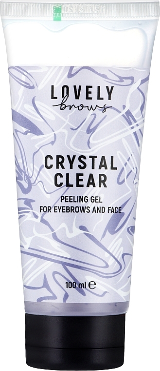 Пілінг-скатка для брів та обличчя - Lovely Brows Crystal Clear Peeling Gel For Eyebrows And Face — фото N1