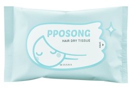 Духи, Парфюмерия, косметика Сухой шампунь-салфетки - Missha Pposong Hair Dry Tissue