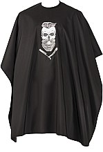 Парфумерія, косметика Перукарська накидка, чорна - Comair Barber Skull