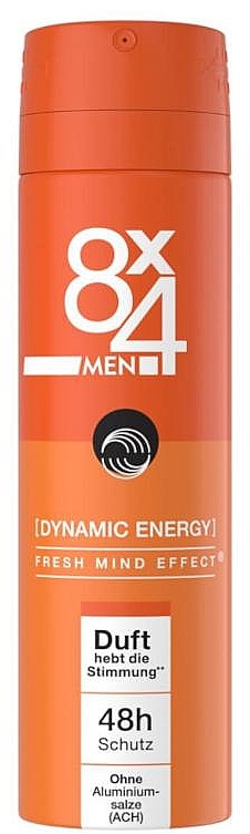 Дезодорант - 8x4 Men Dynamic Energy Deodorant — фото N1