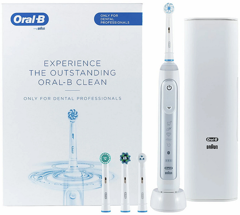 Электрическая зубная щетка со сменными насадками - Oral-B Bluetooth Genius X WH — фото N1