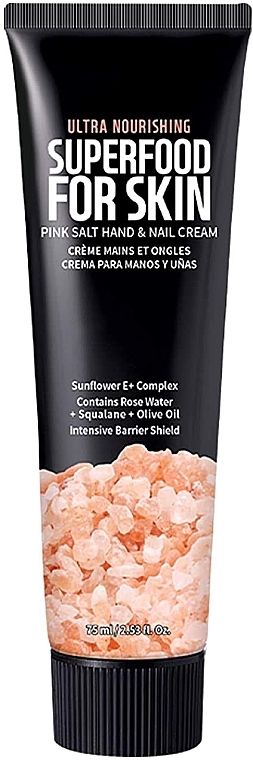 Крем для рук і нігтів з рожевою сіллю - Superfood For Skin Pink Salt Hand & Nail Cream — фото N1