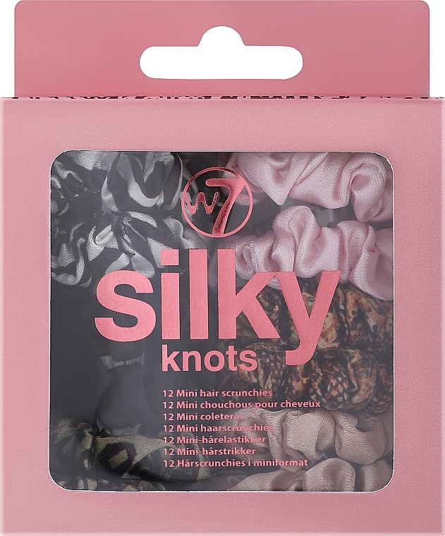 Набір резинок для волосся, 12 шт. - W7 Mini Silky Knots