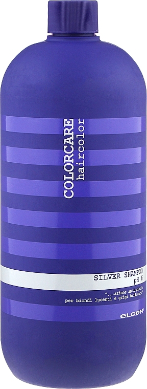 УЦІНКА Шампунь, який нейтралізує жовтизну - Elgon Colorcare Silver Shampoo * — фото N3