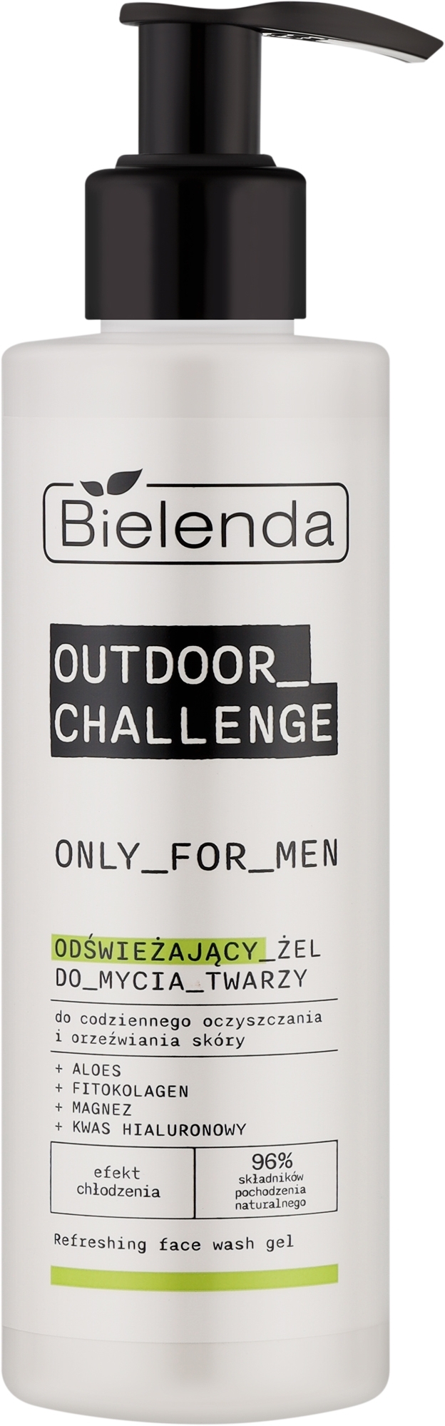 Освежающий гель для умывания лица - Bielenda Only For Men Outdoor Challenge Refreshing Face Wash Gel — фото 190ml