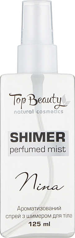 Спрей ароматизований із шиммером для тіла "Nina" - Top Beauty Shimmer Perfumed Mist — фото N1
