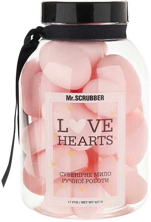 Парфумоване мило ручної роботи "Love Hearts Pink" - Mr.Scrubber Hand Made Soap