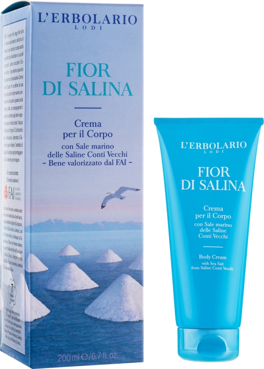 Крем для тіла "Солоний бриз" - L'Erbolario Fior Di Salina Crema Per Il Corpo — фото N1