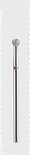 Парфумерія, косметика Фреза алмазна червона "Куля", діаметр 3,3 мм - Divia DF001-33-R