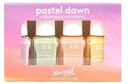Набор лаков для ногтей, 4 шт. - Barry M Pastel Dawn Nail Paint Gift Set — фото N1