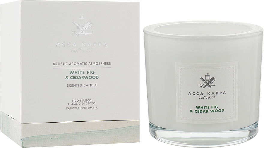 Ароматична свічка "White Fig & Cederwood" - Acca Kappa Scented Candle — фото N2