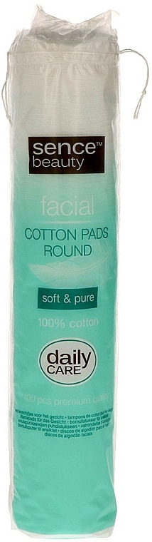Ватные диски, 100 шт - Sence Facial Cotton Pads Round — фото N1