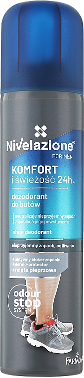 Дезодорант для взуття і ніг - Farmona Nivelazione For Men Shoe Antiperspirant — фото N1