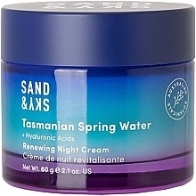 Нічний крем для обличчя - Sand & Sky Tasmanian Spring Water Renewing Night Cream — фото N1
