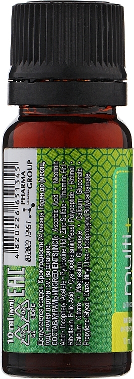 Сироватка "Мультивітамін для шкіри голови" - Pharma Group Laboratories Multi+ Vitamins — фото N5