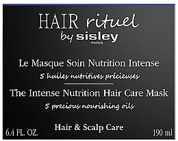 Маска для интенсивного питания волос - Sisley Hair Rituel The Intense Nutrition Hair Care Mask — фото N2