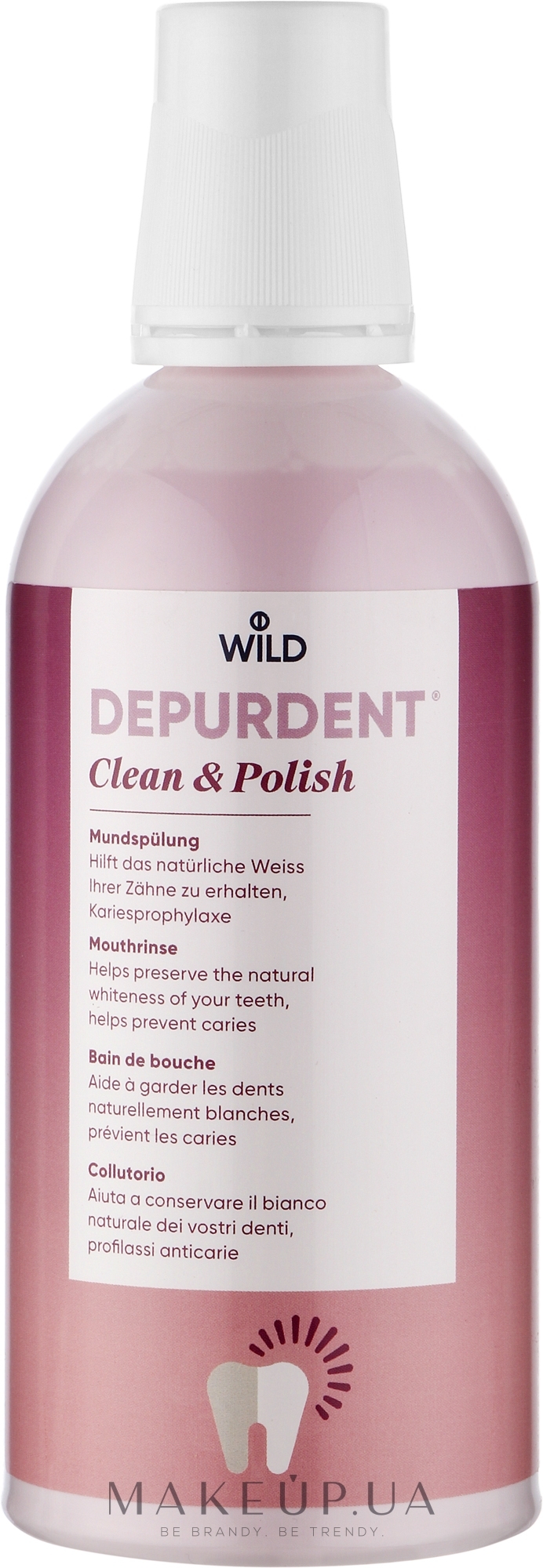 Ополаскиватель для полости рта "Очищение и полировка" - Dr. Wild Depurdent Clean&Polish Mouthrinse — фото 500ml