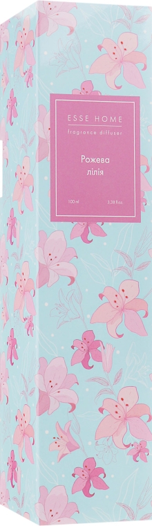 Аромадифузор "Рожева лілія" - ESSE Home Fragrance Diffuser — фото N1
