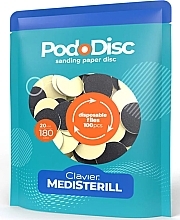 Сменные шлифовальные диски для педикюра M 180/20 мм - Clavier Medisterill PodoDisc — фото N1