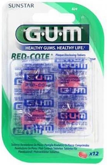Таблетки для индикации зубного налета - Sunstur Gum Red-Cote — фото N1