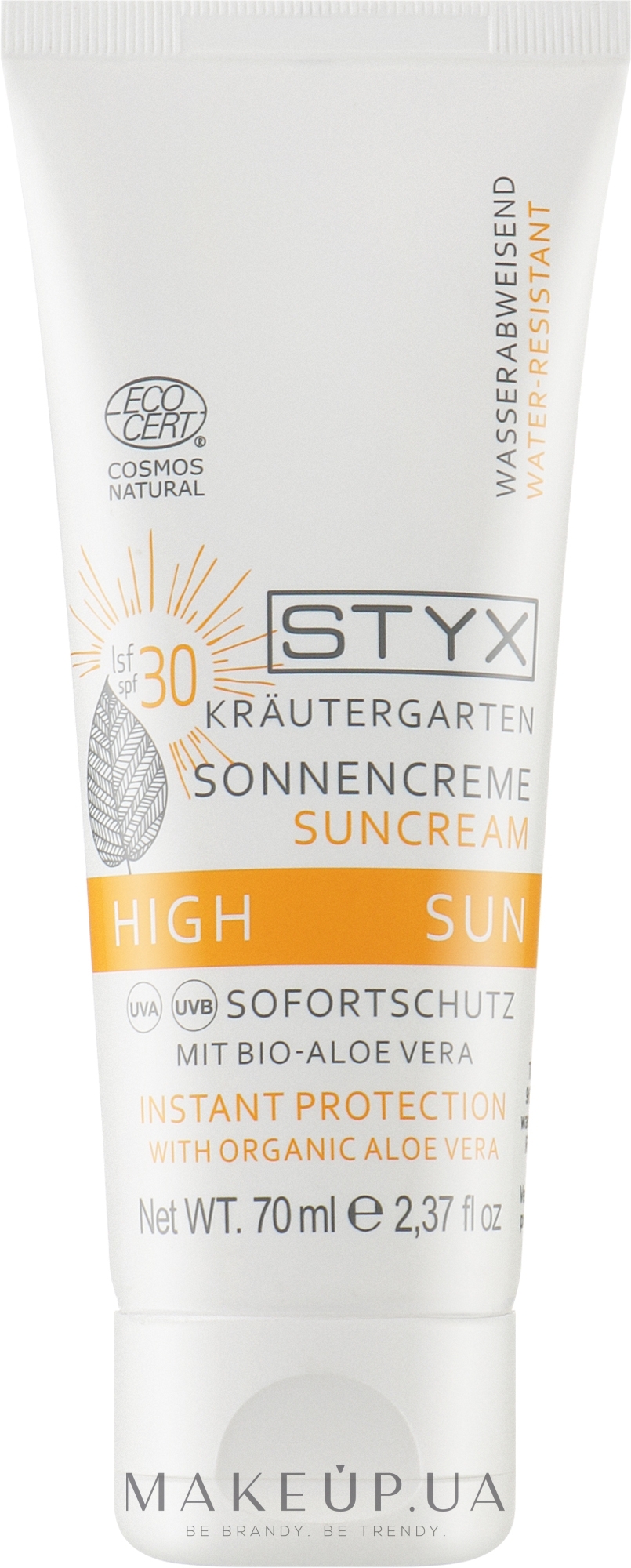 Солнцезащитный крем для лица - Styx Naturcosmetic Sun Cream SPF 30 — фото 70ml