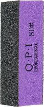 Парфумерія, косметика Баф для нігтів полірувальний QB-133, 80/80, фіолетовий з чорним - QPI