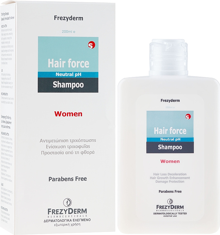 Шампунь для волосся - Frezyderm Hair Force Shampoo Women — фото N1