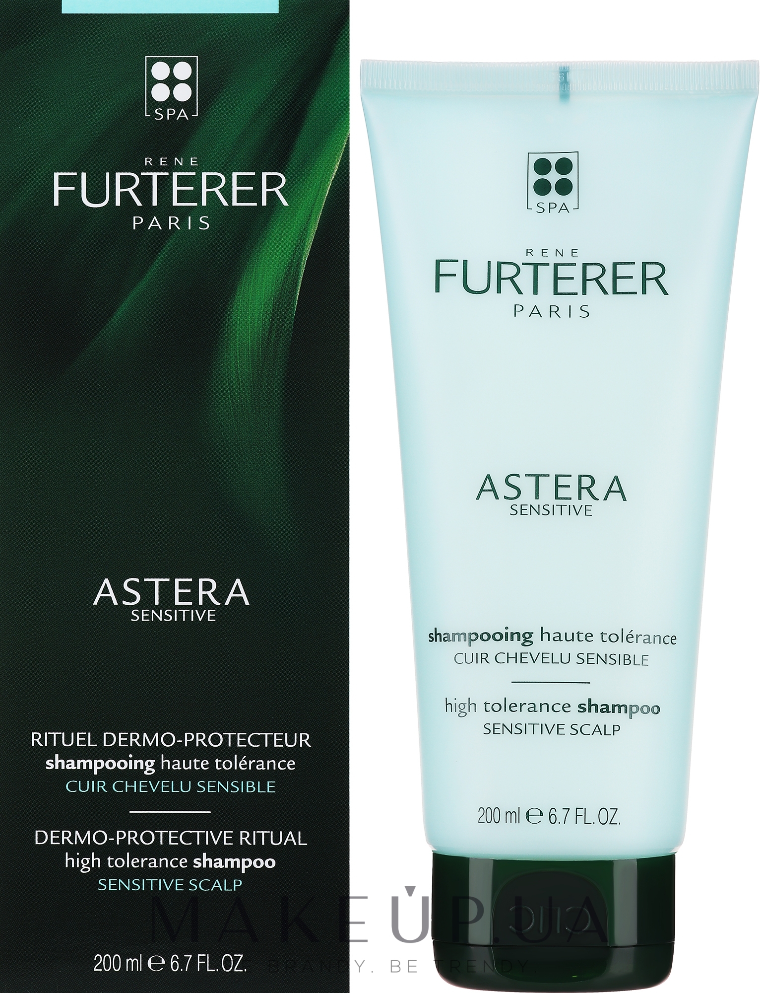 Успокаивающий шампунь для чувствительной кожи головы - Rene Furterer Astera High Tolerance Shampoo — фото 200ml