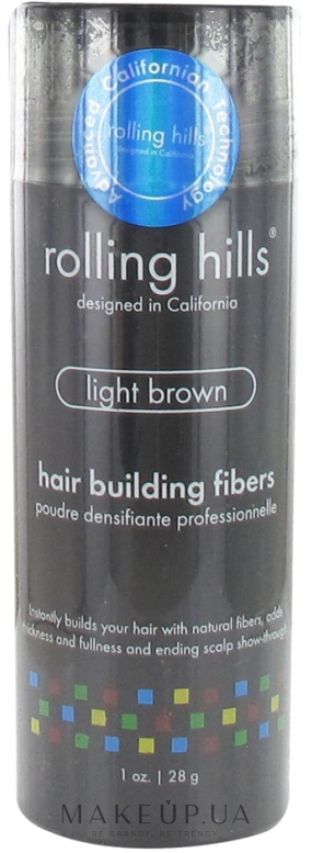 Загуститель для волос - Rolling Hills Hair Building Fibers — фото Light Brown