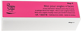 Парфумерія, косметика Баф чотиристоронній для нігтів, рожевий - Peggy Sage 4-Way Nail Block