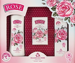 Парфумерія, косметика Подарунковий набір для жінок "Rose" - Bulgarian Rose (perf/9ml + mak/rem/milk/150ml + hand/cr/50ml)