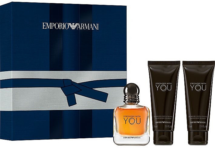 Giorgio Armani Emporio Armani Stronger With You - Набір (edt/50ml + sh/gel/2x75ml) — фото N1