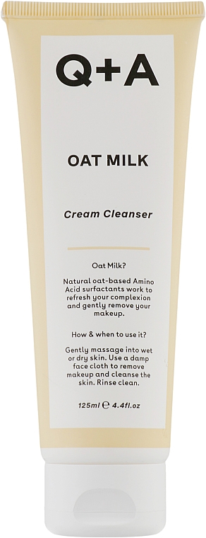 Очищающее средство для лица - Q+A Oat Milk Cream Cleanser — фото N1