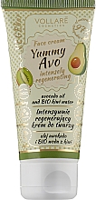 Духи, Парфюмерия, косметика Крем для лица восстанавливающий с авокадо и киви - Vollare Cosmetics VegeBar Yummy Avo Regenerating Face Cream