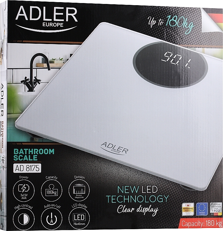 Весы напольные AD 8175 - Adler — фото N2