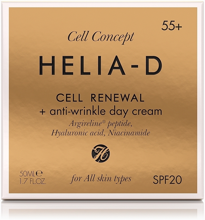 Крем дневной для лица против морщин, 55+ - Helia-D Cell Concept Cream — фото N3