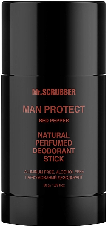 Парфумований дезодорант "Червоний перець" - Mr.Scrubber Man Protect Red Pepper Natural Perfumed Deodorant Stick  — фото N1