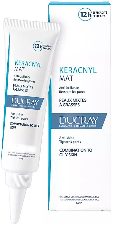 Матувальний крем для обличчя - Ducray Keracnyl Mattifying Cream — фото N2
