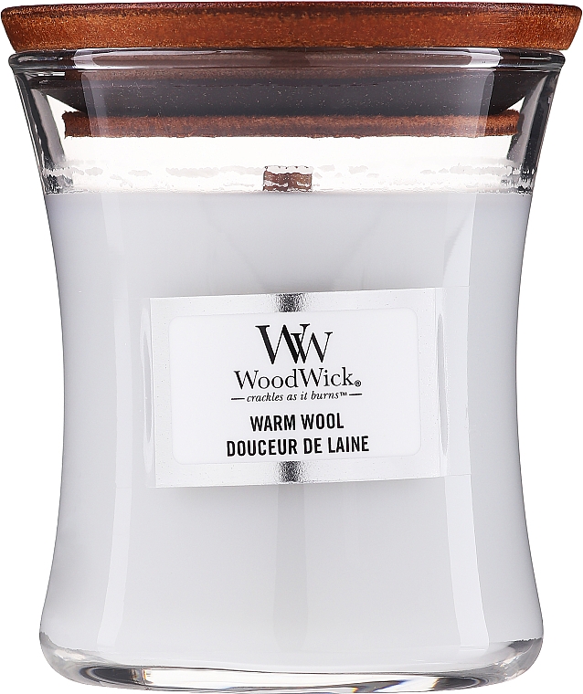 Ароматическая свеча в стакане - WoodWick Hourglass Candle Warm Wool — фото N3