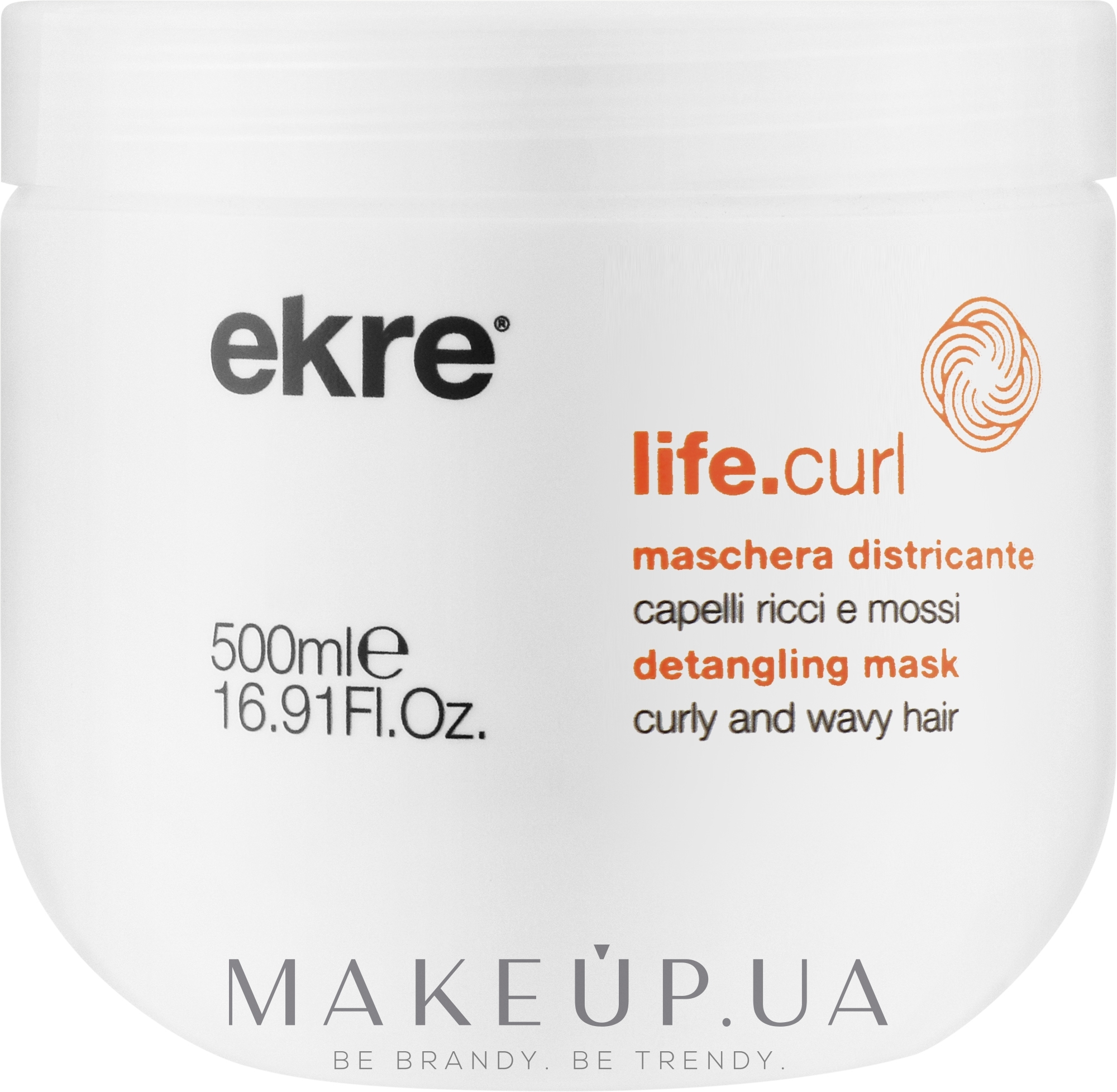 Маска для вьющихся и волнистых волос - Ekre Life.Curl Detangling Curly & Wavy Hair Mask — фото 500ml