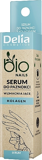 Зміцнювальна сироватка для нігтів із колагеном - Delia Bio Nails Serum — фото N1