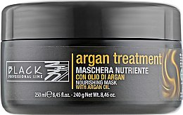 Парфумерія, косметика Маска для волосся з арганієвою олією, кератином і колагеном - Black Professional Line Argan Treatment Mask