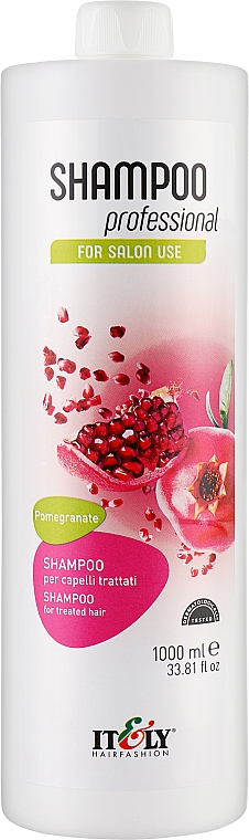 Гранатовий шампунь для волосся - Itely Hairfashion Shampoo Professional Pomegranate — фото N1