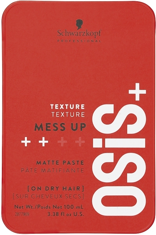 Віск для волосся з матовим ефектом - Schwarzkopf Professional Osis+ Mess Up Matt Gum