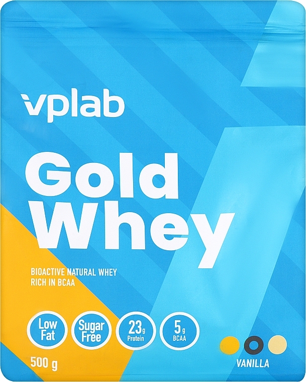 Протеин "Ваниль" - VPlab Gold Whey — фото N1