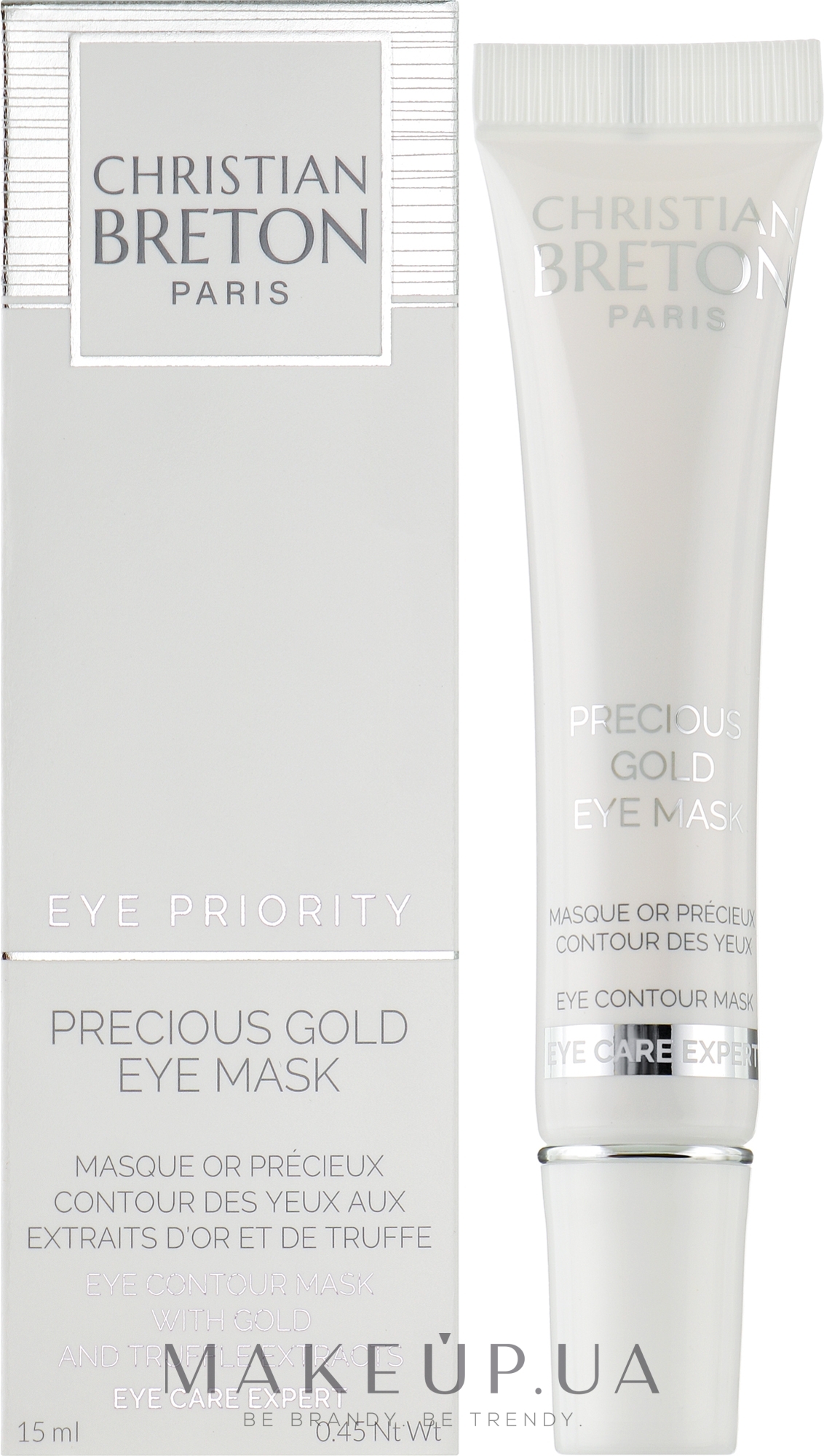 Маска для контура глаз с экстрактом трюфеля и коллоидным золотом - Christian Breton Eye Priority Precious Gold Eye Mask — фото 15ml