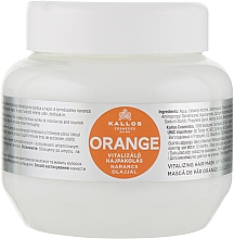 Парфумерія, косметика Зміцнювальна маска для волосся з олією апельсина - Kallos Cosmetics KJMN Orange Vitalizing Hair Mask With Orange Oil
