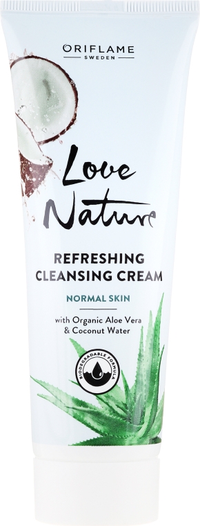 Очищающий крем для лица с органическим алоэ и водой - Oriflame Love Nature Refreshing Cleansing Cream